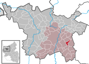 Poziția Steineberg pe harta districtului Vulkaneifel