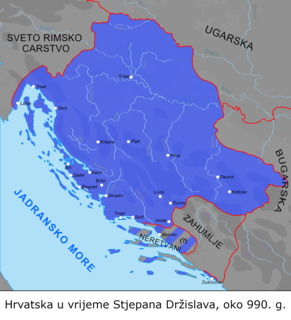 <span class="mw-page-title-main">Stephen Držislav of Croatia</span> King of Croatia from 969 to c. 997