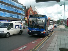 Stagecoach Manchester Volvo B10M in July 2007 Stockport - Stagecoach 20602 (L602VCD).jpg