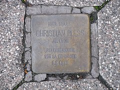 Stolperstein Christian Pless, 2, Kaiserstraße 1, Offenbach.jpg