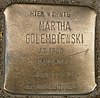 Stolperstein Isestraße 41 (Martha Golembiewski) in Hamburg-Harvestehude.JPG