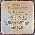 Stolperstein for Joseph Pack (Antwerp) .jpg