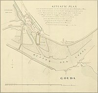 Situatieplan Stolwijkersluis d.d. 1799