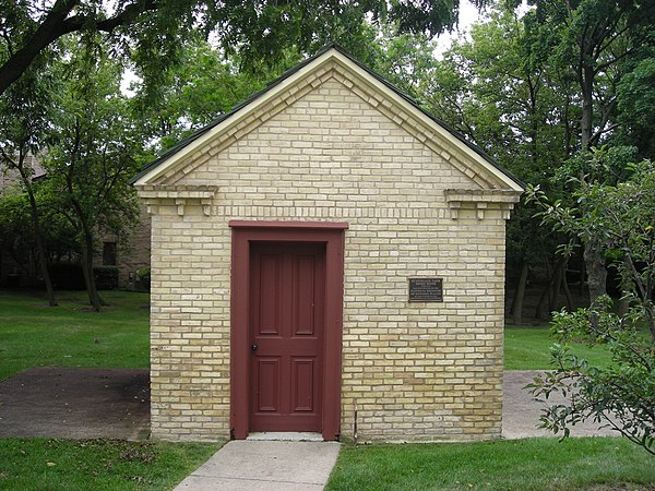 Sunderlage Farm Smokehouse(National Register of Historic Places) in Hoffman Estates