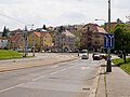 Čeština: Makovského ulice, úsek mezi zastávkami Hlušičkova a Slánská dc, tramvajová trať Kotlářka – Sídliště Řepy English: Makovského street, Segment between tram stops Krematorium Motol and Hlušičkova, tram track Kotlářka – Sídliště Řepy