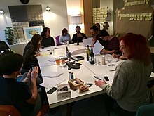 Read-through of sitcom pilot Table read of sitcom pilot.jpg