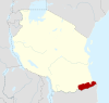 Танзания Мтвара орналасқан жер map.svg