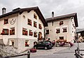 Tarasp gemeente Scuol gemeente Scuol in Lower Engadin, Graubünden. Woning aan de straat Sparsels 152