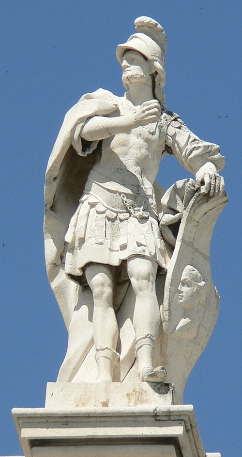 Statue of Theodoric I in the Royal Palace of Madrid, Spain