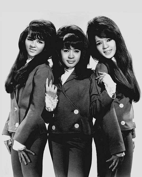 The Ronettes, 1966. Spector married frontwoman Veronica Bennett (known as Ronnie, center) in 1968.