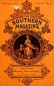 Cover des Southern Magazine, 1872