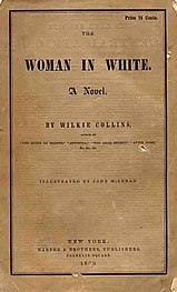 Cover of the original edition of "The Woman in White"