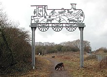 The former Cheddar Valley Railway is now a footpath starting at Yatton station.