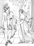 Thumbnail for File:Theseus and Ariadne (Soyer after Antoinette Béfort) - Annales du Musée 1812 - 01.jpg