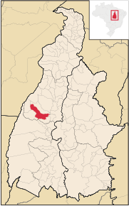 Kart over Divinópolis do Tocantins