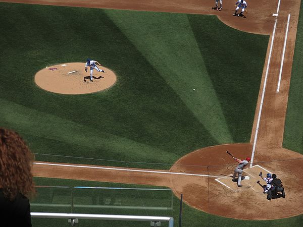 Los Angeles Angels center fielder Mike Trout hits a home run on a pitch from New York Mets pitcher Tommy Milone on May 21, 2017.