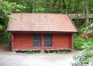 Igeltorps parbod, återuppförd vid Torpet Lugnet i Bromma.