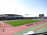 富山県総合運動公園陸上競技場（2014年5月）