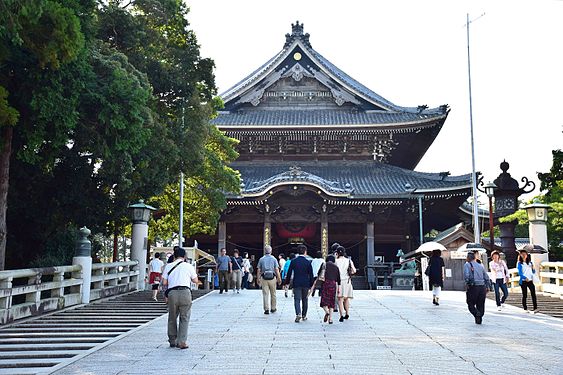 Storhallen i Toyokawa Inari templet