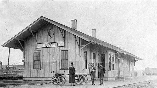 Tupelo Railroad Depot, circa 1900