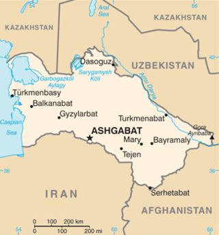 <span class="mw-page-title-main">Kazakhstan–Turkmenistan border</span> International border