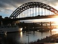 From Quayside rooftop Downstream Newcastle side 5 February 2008