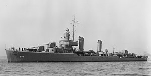 USS Caldwell (DD-605) от Сан Франциско през юни 1942 г.