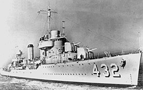Az USS Kearny (DD-432) szemléltető képe