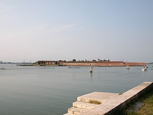 The island from the Lido