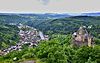 Overview of Vianden and its namesake castle