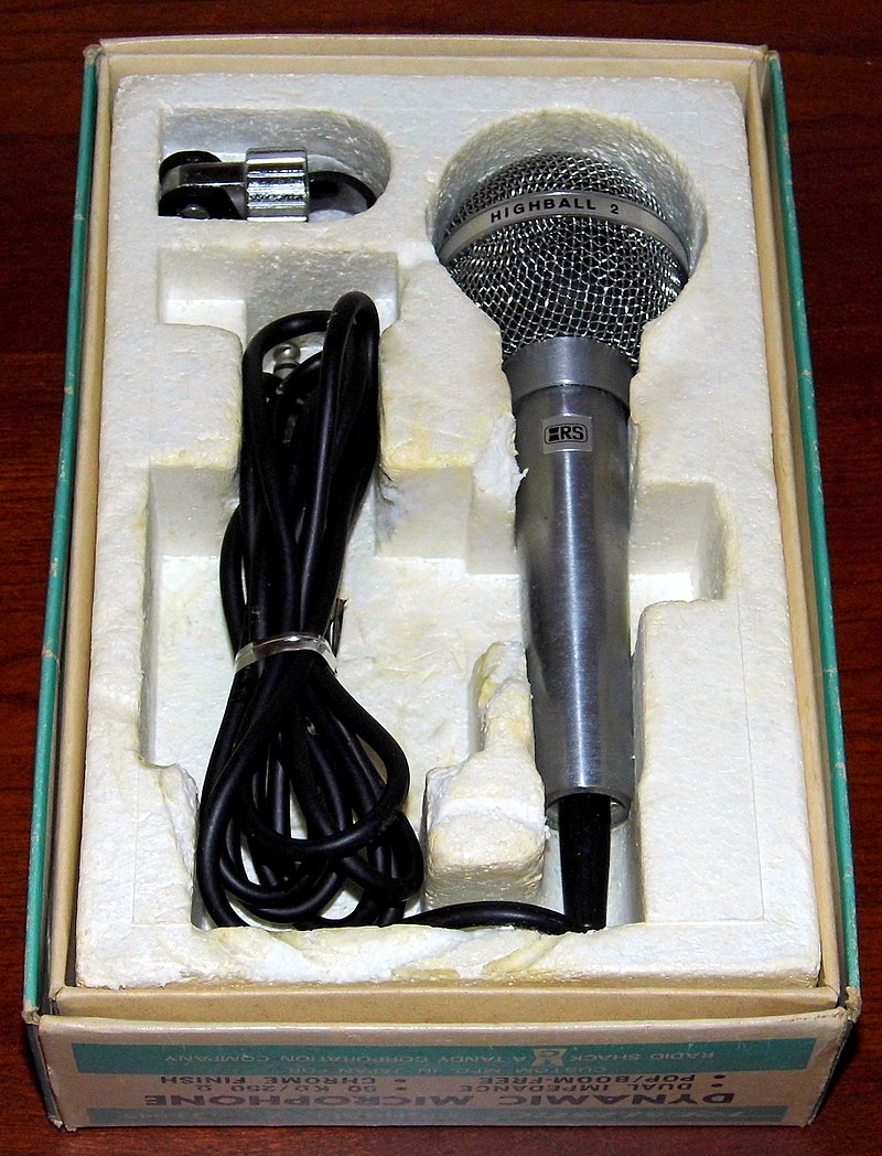 File:Vintage Realistic Highball Dynamic Microphone, Model No. 33