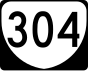 Markierung State Route 304