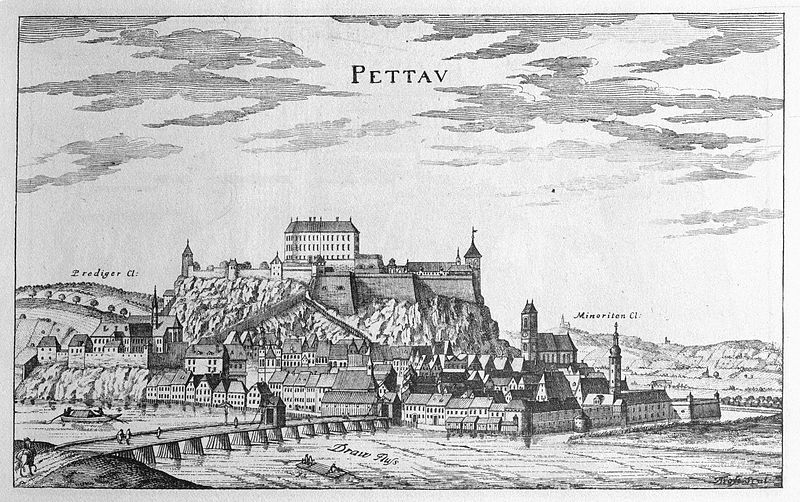 File:Vischer - Topographia Ducatus Stiriae - 297 Pettau - Ptuj.jpg