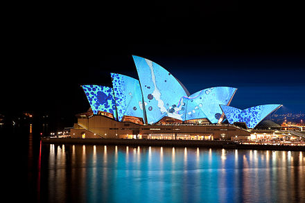 The lights of Vivid Sydney
