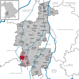 Kaart van Walkertshofen