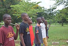 Egg-and-spoon race in Tanzania Walking-with-lime-game.jpg