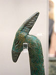 Scettro uas, simbolo della potenza divina, presente nel nome di Uosret. British Museum, Londra.