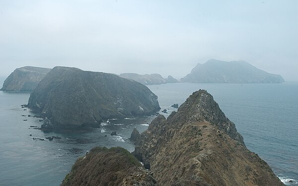 Middle and West Islets of Anacapa Island.