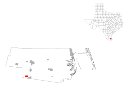 Vị trí trong Quận Willacy, Texas