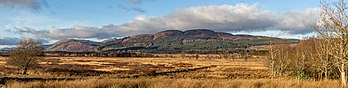 Panorama do Craig de Monievreckie visto do lago Menteith, Stirling, Escócia (definição 13 281 × 3 353)