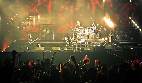 Concert of pioneer of visual kei, X Japan at Hong Kong in 2009 after their 2007 reunion