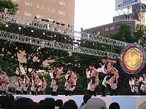 大通公園西8丁目会場のステージ(2007年6月9日撮影)