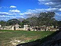 Vista de la hacienda de Yaxcopoil.