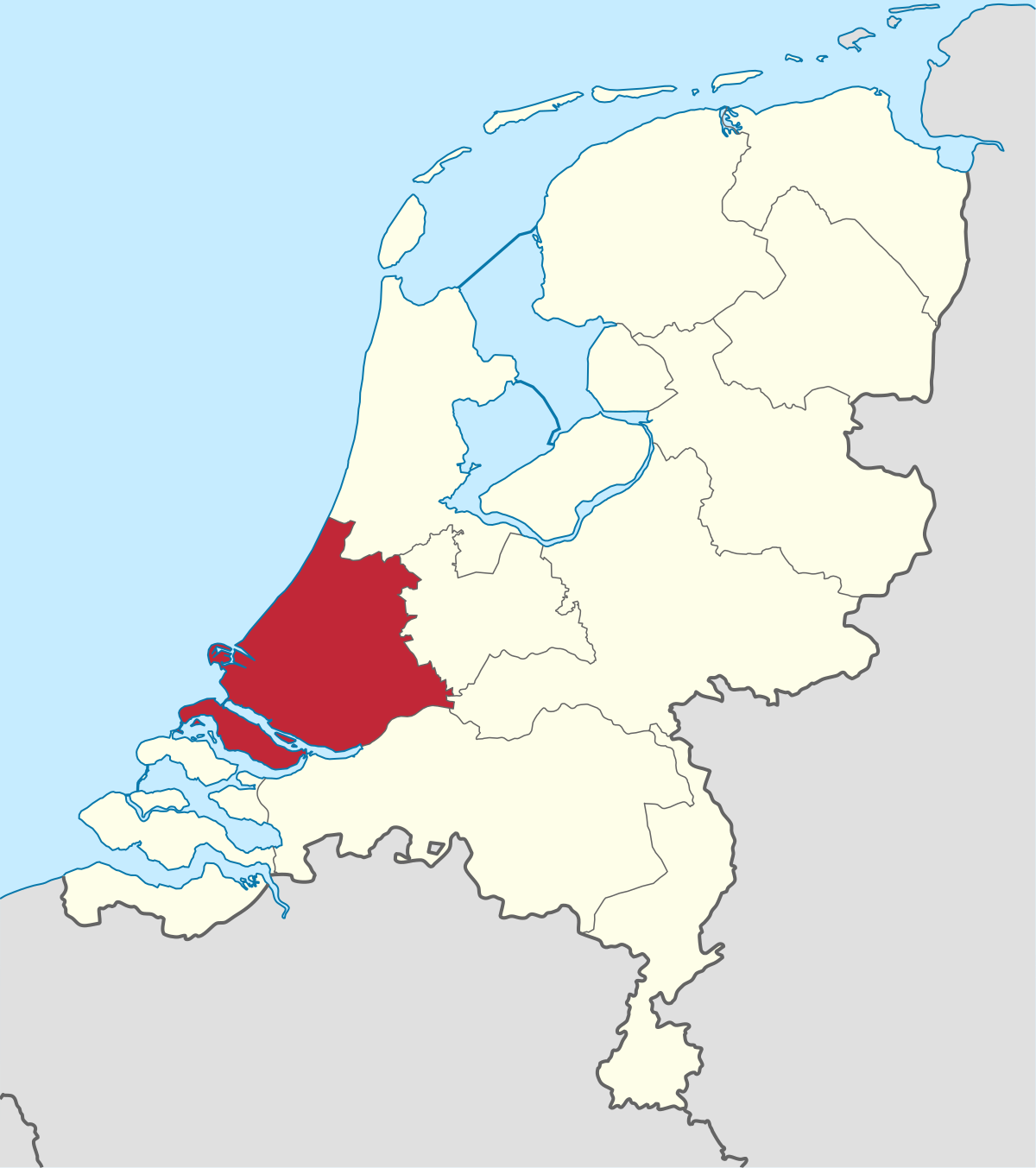 Holland On A Map South Holland   Wikipedia