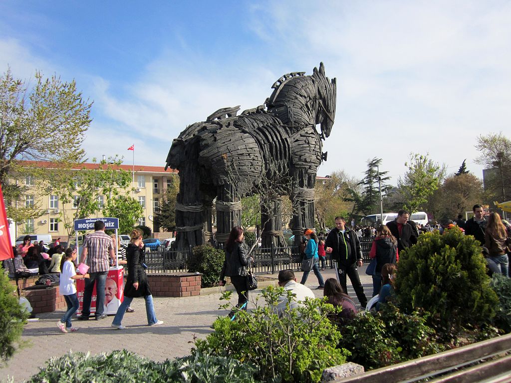Çanakkale, Turkey. Wooden horse (from the film "Troy") on waterfront - panoramio
