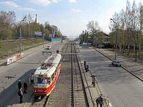 電停に停車するタトラT3（2010年撮影）