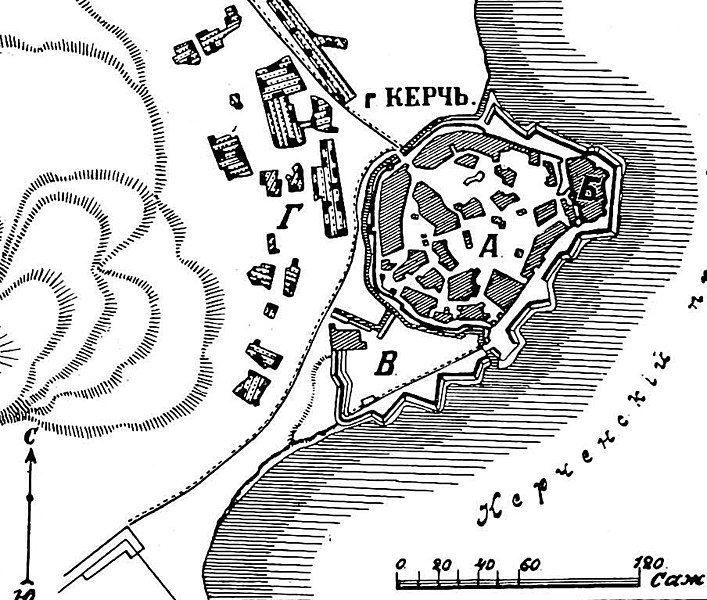 File:Карта к статье «Керчь» № 1. Военная энциклопедия Сытина (Санкт-Петербург, 1911-1915).jpg