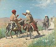 Мулла Рахим һәм мулла Кәрим базар юлында бәхәсләшәләр, 1873
