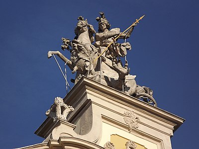 Estátua de São Jorge.