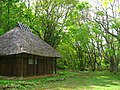 復元された大内峠の「峠の茶屋」